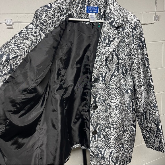 Signature Collection by Vicki Wayne Snakeskin Print Blazer Jacket Plus 18W - Picture 2 of 6